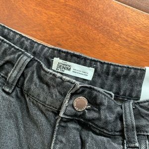 Zara High Waisted Denim Mom Shorts Women’s Euro 42